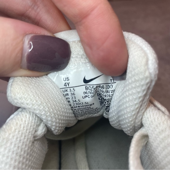 Nike Court Vision Low Leather Shoes Womens sz 5.5 (4Y) - Picture 6 of 6